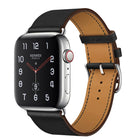 Replacement Leather Strap Watchband, For Apple Watch Series 7 41mm / 6 & SE & 5 & 4 40mm / 3 & 2 & 1 38mm, For Apple Watch Series 7 45mm / 6 & SE & 5 & 4 44mm / 3 & 2 & 1 42mm - DealBuddy