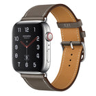 Replacement Leather Strap Watchband, For Apple Watch Series 7 41mm / 6 & SE & 5 & 4 40mm / 3 & 2 & 1 38mm, For Apple Watch Series 7 45mm / 6 & SE & 5 & 4 44mm / 3 & 2 & 1 42mm - DealBuddy