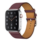 Replacement Leather Strap Watchband, For Apple Watch Series 7 41mm / 6 & SE & 5 & 4 40mm / 3 & 2 & 1 38mm, For Apple Watch Series 7 45mm / 6 & SE & 5 & 4 44mm / 3 & 2 & 1 42mm - DealBuddy
