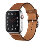 Replacement Leather Strap Watchband, For Apple Watch Series 7 41mm / 6 & SE & 5 & 4 40mm / 3 & 2 & 1 38mm, For Apple Watch Series 7 45mm / 6 & SE & 5 & 4 44mm / 3 & 2 & 1 42mm - DealBuddy
