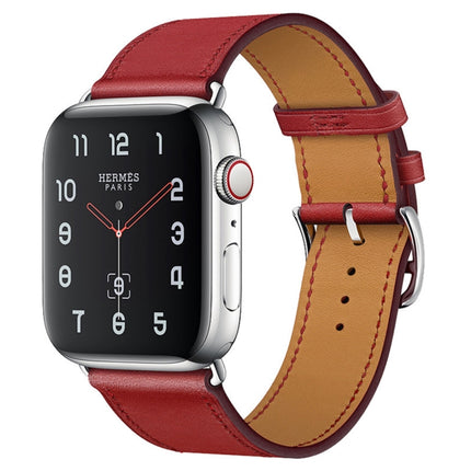 Replacement Leather Strap Watchband, For Apple Watch Series 7 41mm / 6 & SE & 5 & 4 40mm / 3 & 2 & 1 38mm, For Apple Watch Series 7 45mm / 6 & SE & 5 & 4 44mm / 3 & 2 & 1 42mm - DealBuddy