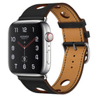 Leather Three Holes Replacement Strap Watchband, For Apple Watch Series 8&7 41mm / SE 2&6&SE&5&4 40mm / 3&2&1 38mm, For Apple Watch Series 7 45mm / 6 & SE & 5 & 4 44mm / 3 & 2 & 1 42mm, For Apple Watch Series 7 41mm / 6 & SE & 5 & 4 40mm / 3 & 2 & 1 38... - DealBuddy