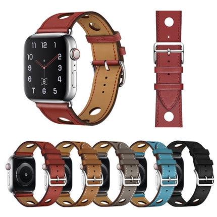 Leather Three Holes Replacement Strap Watchband, For Apple Watch Series 8&7 41mm / SE 2&6&SE&5&4 40mm / 3&2&1 38mm, For Apple Watch Series 7 45mm / 6 & SE & 5 & 4 44mm / 3 & 2 & 1 42mm, For Apple Watch Series 7 41mm / 6 & SE & 5 & 4 40mm / 3 & 2 & 1 38... - DealBuddy