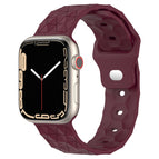 For Apple Watch 7 45mm / Wine Red