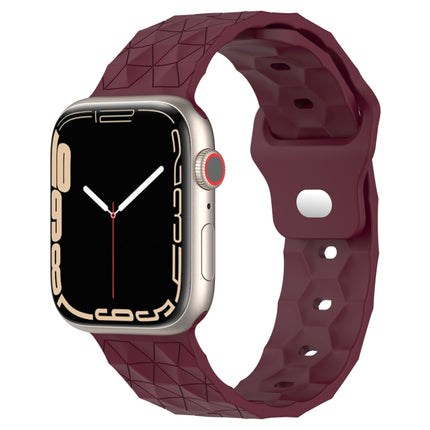 Football Texture Silicone Watch Band, For Apple Watch 8 41mm, For Apple Watch 8 45mm, For Apple Watch SE 2022 40mm, For Apple Watch SE 2022 44mm - DealBuddy