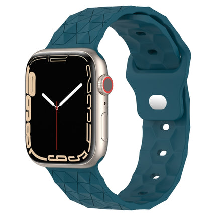 Football Texture Silicone Watch Band, For Apple Watch 7 41mm, For Apple Watch 7 45mm, For Apple Watch SE 40mm, For Apple Watch SE 44mm - DealBuddy
