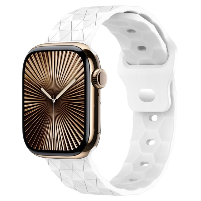 Football Texture Silicone Watch Band, For Apple Watch Series 10 46mm, For Apple Watch Series 10 42mm, For Apple Watch SE 2023 44mm, For Apple Watch SE 2023 40mm - DealBuddy