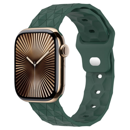 Football Texture Silicone Watch Band, For Apple Watch Series 10 46mm, For Apple Watch Series 10 42mm, For Apple Watch SE 2023 44mm, For Apple Watch SE 2023 40mm - DealBuddy