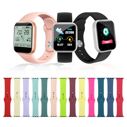 Silicone Watch Replacement Strap, Short Section (Female), For Apple Watch Series 8&7 41mm / SE 2&6&SE&5&4 40mm / 3&2&1 38mm, For Apple Watch Ultra 49mm / Series 8&7 45mm / SE 2&6&SE&5&4 44mm / 3&2&1 42mm - DealBuddy