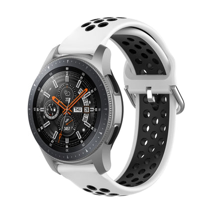 Universal Sports Two-tone Silicone Replacement Wrist Strap, For Samsung Galaxy Watch 46mm / Gear S3, For Huawei Watch GT2 / Honor Magic Watch 2 46mm - DealBuddy