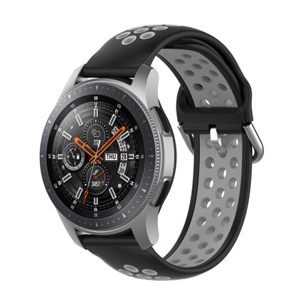 Universal Sports Two-tone Silicone Replacement Wrist Strap, For Samsung Galaxy Watch 46mm / Gear S3, For Huawei Watch GT2 / Honor Magic Watch 2 46mm - DealBuddy