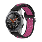 For Samsung Galaxy Watch 46mm / Gear S3 / Black+Rose Red