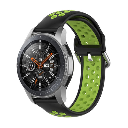 Universal Sports Two-tone Silicone Replacement Wrist Strap, For Samsung Galaxy Watch 46mm / Gear S3, For Huawei Watch GT2 / Honor Magic Watch 2 46mm - DealBuddy