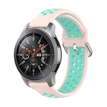 Universal Sports Two-tone Silicone Replacement Wrist Strap, For Samsung Galaxy Watch 46mm / Gear S3, For Huawei Watch GT2 / Honor Magic Watch 2 46mm - DealBuddy