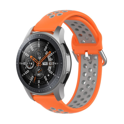 Universal Sports Two-tone Silicone Replacement Wrist Strap, For Samsung Galaxy Watch 46mm / Gear S3, For Huawei Watch GT2 / Honor Magic Watch 2 46mm - DealBuddy
