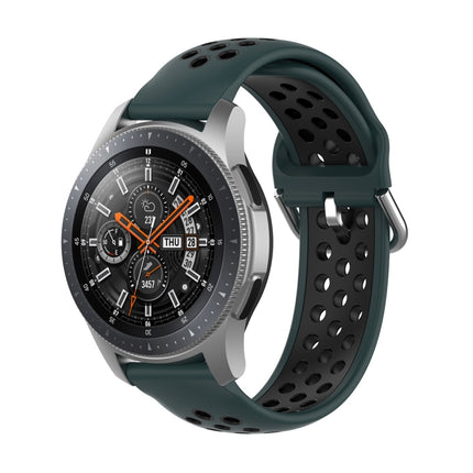 Universal Sports Two-tone Silicone Replacement Wrist Strap, For Samsung Galaxy Watch 46mm / Gear S3, For Huawei Watch GT2 / Honor Magic Watch 2 46mm - DealBuddy