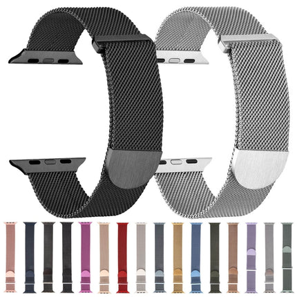 Milanese Metal Magnetic Watch Band, For Apple Watch SE 40mm, For Apple Watch SE 44mm, For Apple Watch 6 40mm - DealBuddy