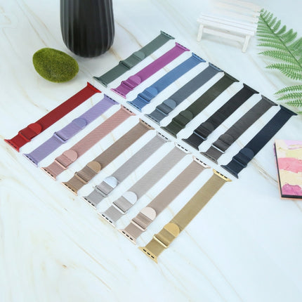 Milanese Metal Magnetic Watch Band, For Apple Watch SE 2022 40mm, For Apple Watch 9 45mm, For Apple Watch 9 41mm - DealBuddy