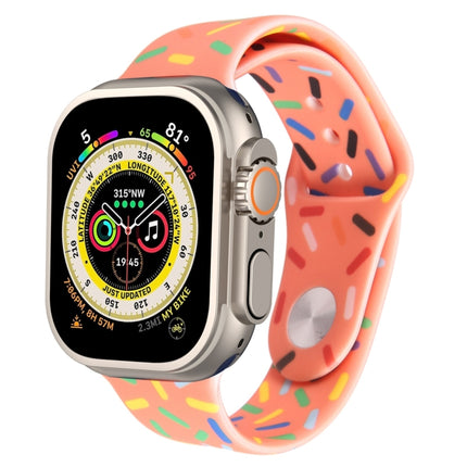 Rainbow Raindrops Silicone Watch Band, For Apple Watch Ultra 49mm, For Apple Watch SE 2023 44mm, For Apple Watch 8 41mm, For Apple Watch SE 2023 40mm - DealBuddy