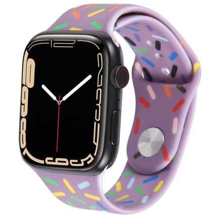 Rainbow Raindrops Silicone Watch Band, For Apple Watch SE 40mm, For Apple Watch SE 44mm, For Apple Watch 6 40mm, For Apple Watch 6 44mm - DealBuddy