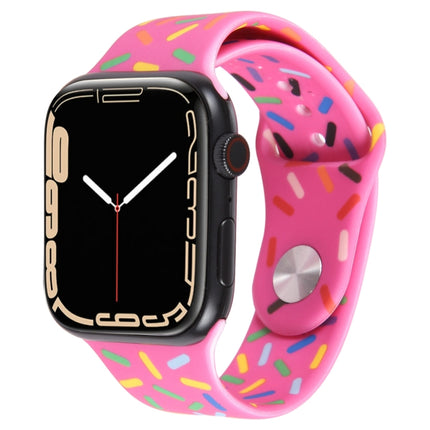 Rainbow Raindrops Silicone Watch Band, For Apple Watch 5 44mm, For Apple Watch 5 40mm, For Apple Watch 4 44mm, For Apple Watch 4 40mm - DealBuddy