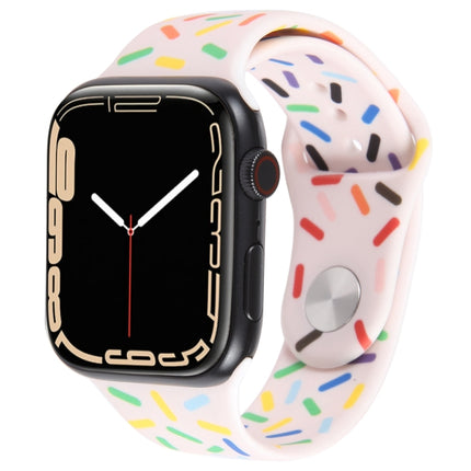 Rainbow Raindrops Silicone Watch Band, For Apple Watch 3 38mm, For Apple Watch 3 42mm, For Apple Watch 2 42mm, For Apple Watch 2 38mm - DealBuddy