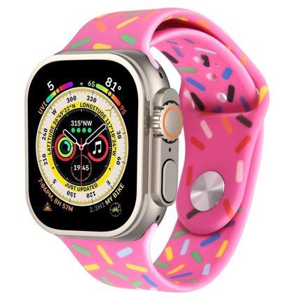 Rainbow Raindrops Silicone Watch Band, For Apple Watch Ultra 49mm, For Apple Watch SE 2023 44mm, For Apple Watch 8 41mm, For Apple Watch SE 2023 40mm - DealBuddy