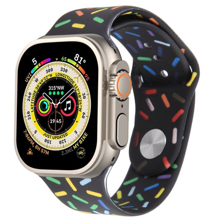 Rainbow Raindrops Silicone Watch Band, For Apple Watch Ultra 49mm, For Apple Watch SE 2023 44mm, For Apple Watch 8 41mm, For Apple Watch SE 2023 40mm - DealBuddy