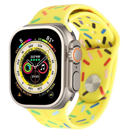 Rainbow Raindrops Silicone Watch Band, For Apple Watch 9 41mm, For Apple Watch SE 2022 44mm, For Apple Watch 7 41mm, For Apple Watch 7 45mm - DealBuddy