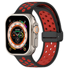 For Apple Watch Ultra 49mm / Black Red