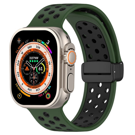 Magnetic Buckle Silicone Watch Band, For Apple Watch SE 2023 44mm, For Apple Watch Ultra 49mm, For Apple Watch 8 41mm - DealBuddy
