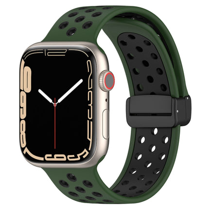 Magnetic Buckle Silicone Watch Band, For Apple Watch 6 44mm, For Apple Watch 5 44mm, For Apple Watch 5 40mm - DealBuddy
