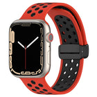 Magnetic Buckle Silicone Watch Band, For Apple Watch 4 44mm, For Apple Watch 4 40mm, For Apple Watch 3 38mm - DealBuddy