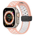 For Apple Watch SE 2023 44mm / Pink White