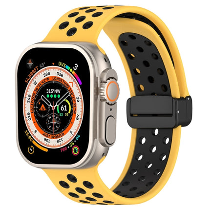 Magnetic Buckle Silicone Watch Band, For Apple Watch SE 2023 40mm, For Apple Watch Ultra 2 49mm, For Apple Watch 8 45mm - DealBuddy