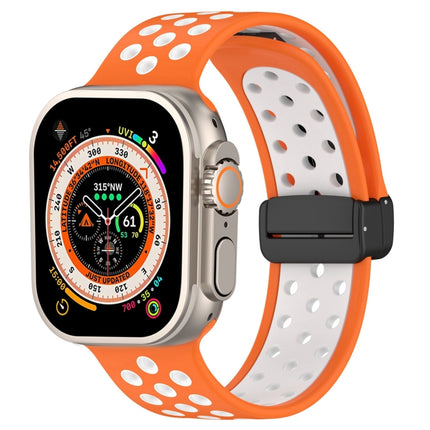 Magnetic Buckle Silicone Watch Band, For Apple Watch Series 9 45mm, For Apple Watch SE 2022 40mm, For Apple Watch SE 2022 44mm - DealBuddy