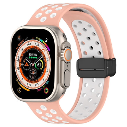 Magnetic Buckle Silicone Watch Band, For Apple Watch Series 9 45mm, For Apple Watch SE 2022 40mm, For Apple Watch SE 2022 44mm - DealBuddy