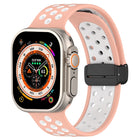 Magnetic Buckle Silicone Watch Band, For Apple Watch Series 9 45mm, For Apple Watch SE 2022 40mm, For Apple Watch SE 2022 44mm - DealBuddy
