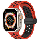 Magnetic Buckle Silicone Watch Band, For Apple Watch Series 9 45mm, For Apple Watch SE 2022 40mm, For Apple Watch SE 2022 44mm - DealBuddy