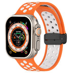 For Apple Watch Series 9 41mm / Orange White