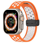 Magnetic Buckle Silicone Watch Band, For Apple Watch Series 9 41mm, For Apple Watch 7 41mm, For Apple Watch 7 45mm - DealBuddy