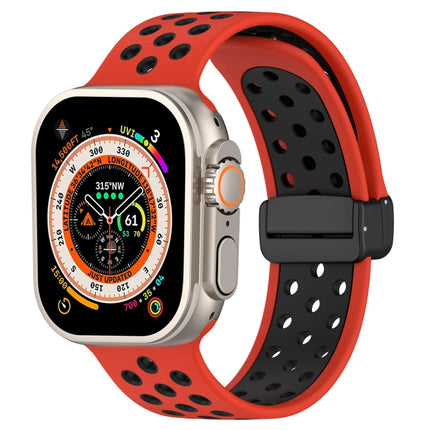 Magnetic Buckle Silicone Watch Band, For Apple Watch Series 9 41mm, For Apple Watch 7 41mm, For Apple Watch 7 45mm - DealBuddy