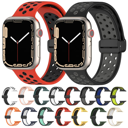 Magnetic Buckle Silicone Watch Band, For Apple Watch Series 9 45mm, For Apple Watch SE 2022 40mm, For Apple Watch SE 2022 44mm - DealBuddy