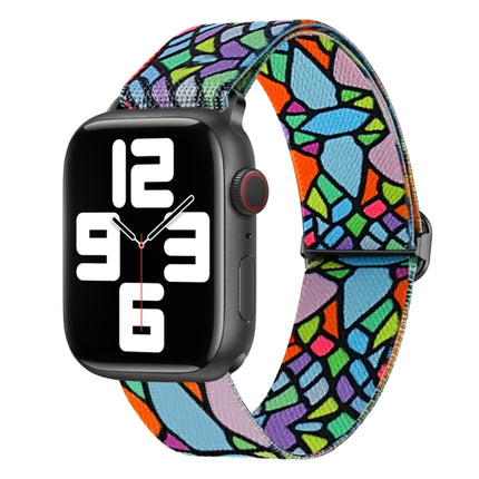 Painted Pattern Nylon Replacement Watch Band, For Apple Watch 9 45mm, For Apple Watch SE 2022 40mm, For Apple Watch 9 41mm, For Apple Watch SE 2022 44mm, For Apple Watch 7 41mm, For Apple Watch 7 45mm - DealBuddy