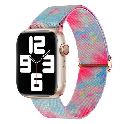 Painted Pattern Nylon Replacement Watch Band, For Apple Watch 9 45mm, For Apple Watch SE 2022 40mm, For Apple Watch 9 41mm, For Apple Watch SE 2022 44mm, For Apple Watch 7 41mm, For Apple Watch 7 45mm - DealBuddy