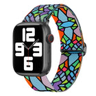 Painted Pattern Nylon Replacement Watch Band, For Apple Watch 4 44mm, For Apple Watch 4 40mm, For Apple Watch 3 38mm, For Apple Watch 3 42mm, For Apple Watch 2 42mm, For Apple Watch 2 38mm - DealBuddy