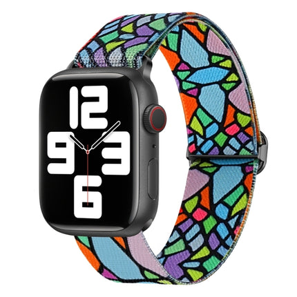 Painted Pattern Nylon Replacement Watch Band, For Apple Watch SE 2023 44mm, For Apple Watch Ultra 49mm, For Apple Watch SE 2023 40mm, For Apple Watch 8 41mm, For Apple Watch 8 45mm, For Apple Watch Ultra 2 49mm - DealBuddy