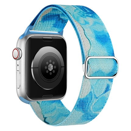 Painted Pattern Nylon Replacement Watch Band, For Apple Watch 9 45mm, For Apple Watch SE 2022 40mm, For Apple Watch 9 41mm, For Apple Watch SE 2022 44mm, For Apple Watch 7 41mm, For Apple Watch 7 45mm - DealBuddy