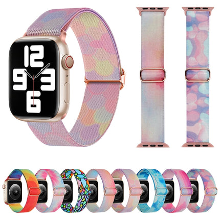 Painted Pattern Nylon Replacement Watch Band, For Apple Watch SE 40mm, For Apple Watch SE 44mm, For Apple Watch 6 40mm, For Apple Watch 6 44mm, For Apple Watch 5 44mm, For Apple Watch 5 40mm - DealBuddy