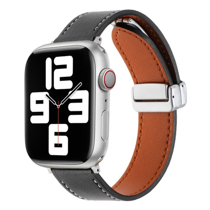 Magnetic Buckle Skin Feel Leather Watch Band, For Apple Watch Serie 8 41mm, For Apple Watch SE 40mm, For Apple Watch Serie 8 45mm, For Apple Watch SE 44mm, For Apple Watch Serie 7 41mm, For Apple Watch Serie 7 45mm - DealBuddy